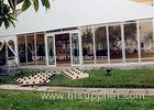 Fashion Large Party Tents PVC Fabric Buildings With Transparent Glass Wall Door