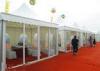 Aluminum Frame Outdoor Event Tents with PVC Fabric / Clear Glass Doors