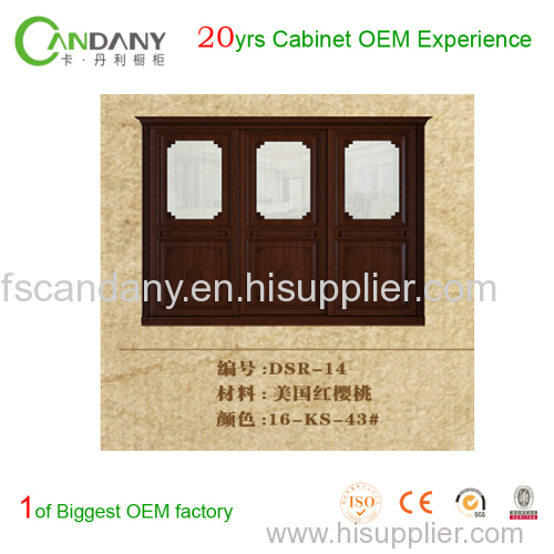 Foshan Candany wardrobe solid wood sliding door