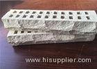 Special Mountain Shape White Perforated Clay Bricks High Strength For Long Life
