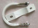 Durable White Concrete U Pipe Clamp Anti Corrosion For Construction