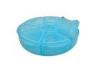 Blue Color Plastic Travel Storage Box 7 Day Pill Box Organizer For Outdoors