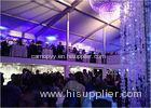 White Fireproof Double Decker Tents Marquees For Weddings / Large Party