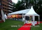 Glass Wall White Garden Party Tents And Events With Decoration For Receptions