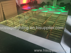 Factrory Price Wholesale NEW Design 3D Dance Floor Stage Party Dance voice controlled 1x1m LED Mirror Dance Floor