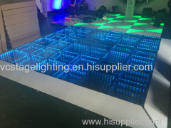 Factrory Price Wholesale NEW Design 3D Dance Floor Stage Party Dance voice controlled 1x1m LED Mirror Dance Floor