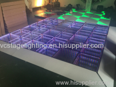 Factrory Price Wholesale NEW Design 3D Dance Floor Stage Party Dance voice controlled 1x1m LED Mirror Dance Floor