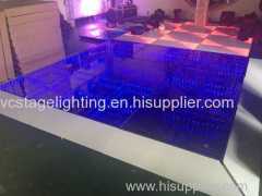 Factrory Price Wholesale NEW Design 3D Dance Floor Stage Party Dance voice controlled 1x1m LED Mirror Dance Floor