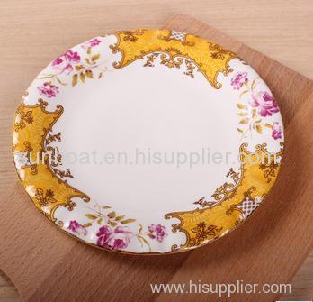 popular party plate cast iron enamel dinner plate