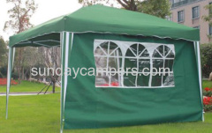 Pop up canopy with side walls