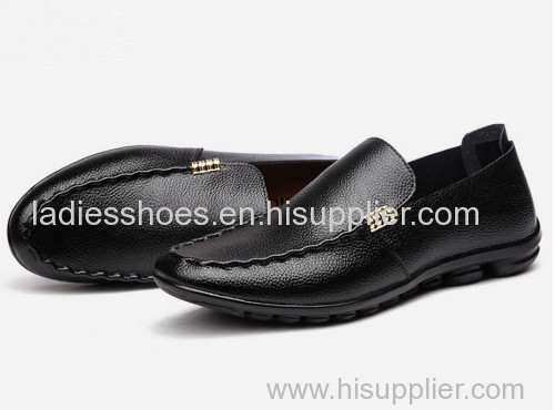 Genuine leather casual men shoes