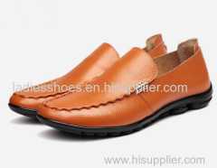 Genuine leather casual men shoes