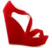 New fashion straps decorated wedge heel shoes