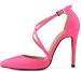 New fashion buckle and elastic band high heel dress shoes