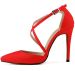 New fashion buckle and elastic band high heel dress shoes