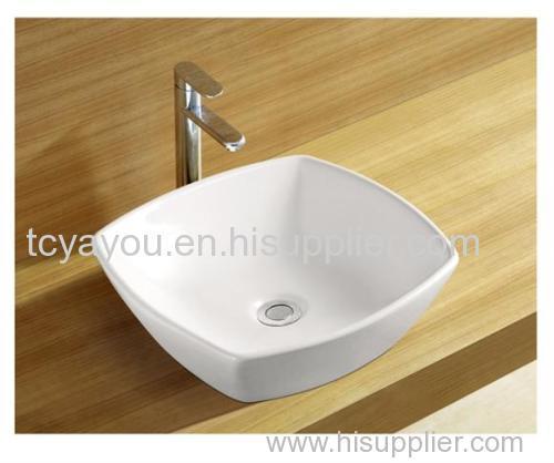 China ceramic oval shaped wash/Art Basin counter top ceramic wash basin