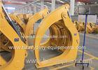 Construction Equipment Parts Tractor Log Grapple Single Clamp Above Type 1028Kg Attachment Weight