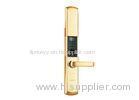 Keyless Fingerprint Door Lock Champagne With 3.5 Inches OLED Touch Screen