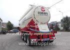 3 axles powder tank semi trailer equipped with V type tank optional power unit