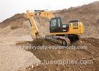 Caterpillar excavator equipped with mechanical suspension seat in standard Cab