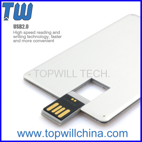 Noble Credit Card 2GB Flash Drive Twister Connector
