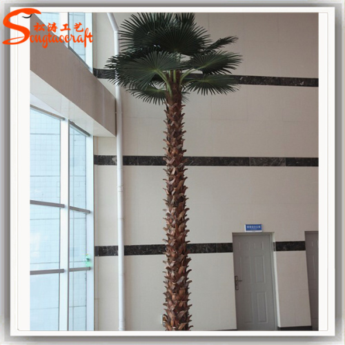 High quality simulation palm trees Artificial Washingtonia Palm Tree for hall decoration