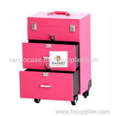 hot sale Trolley PVC nail polish carrying nail polish case storage