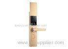 Steel Glass Touch Screen Fingerprint Keypad Door Lock with Low Power Prompt Function