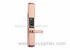 Low Energy Consumption ID Card Door Lock Red Bronze With Free Hand Protection