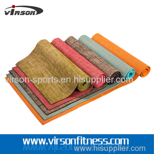 Ningbo Virson Eco PVC jute yoga mat5