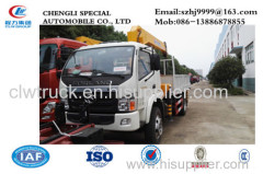 factory supply best price of FOTON forland RHD 4x4 2tons dump truck with crane