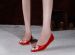 Fashion pointed toe rhinestone flat wedding shoes