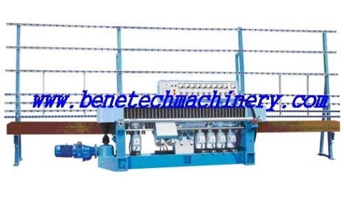 Ex Works USD9000 Glass Straight-line edging machine glass polish machine flat polisher 9 spindles