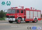 Double Cabin Dry Powder Fire Fighter Truck 4 x 2 Dongfeng Chassis