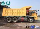 Single Side Cab Fast Speed Yellow Dump Truck For Road Transportation