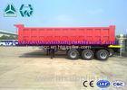 Carbon Steel Square Tipper Semi Trailer Less Weight Manual Transmission