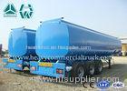 Customized 3 Axle Fuel Tank Semi Trailer 55 Tons - 75 Tons Large Capacity