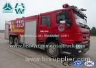 266Hp Water and Form Fire Fighting Truck Howo Left Hand Drive 10Tons - 17Tons
