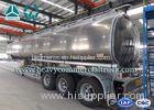 Safety Tri Axle Aluminum Alloy Fuel Tank Semi Trailer 30m3 - 45m3