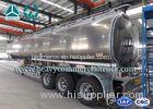 Safety Tri Axle Aluminum Alloy Fuel Tank Semi Trailer 30m3 - 45m3