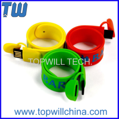 Silicone Clap Bracelet Wristband Flash Drive 8GB