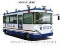 White Blue Traveling Security Police Officer Patrolling Pecial Purpose Vehicles