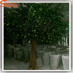 plastic leaves giant ancient trees garden decorative artificial ficus tree