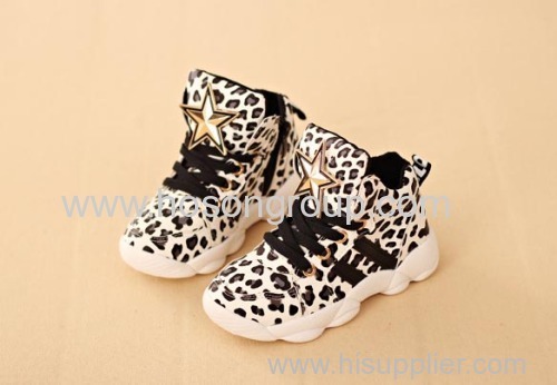 Leopard Print Children Boots