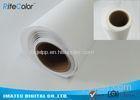 Inkjet Print Fabric Polyester Canvas Rolls With Blank White Matte Coated Surface