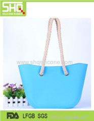 Hot Candy Color silicone rubber shoulder beach bag