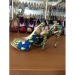 New style African Printed Fabric peep toe high heel sandals