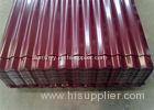 Color Coated Corrugated Aluminum Sheet Thickness 0.2 - 1mm Customized Width