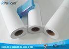 42" / 44" Matte Coated Inkjet Paper Rolls Wide Format Printing Anti Fading