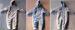 Infant cute winter hoody romper